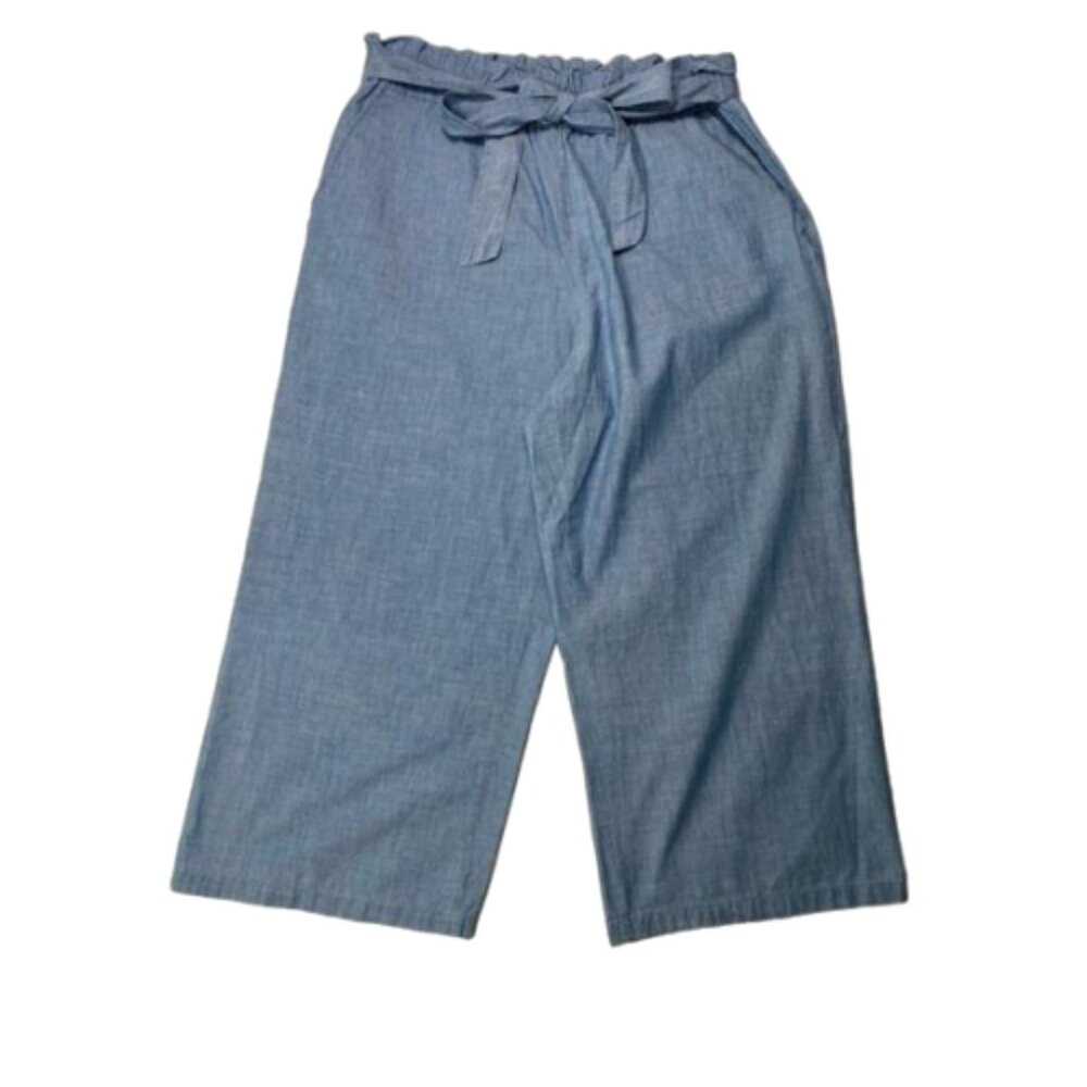 2/$30 Vero Moda Denim Cropped Papersack Loose Fit Pants Size XL #1226